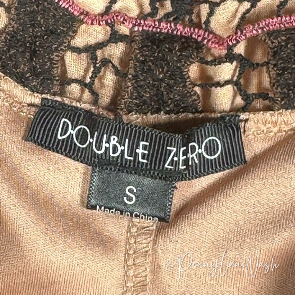 Double Zero Sleeveless Aztec Scoop Back Maxi Dress Taupe - Picture 7 of 11